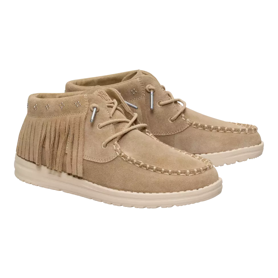 Wendy Mid Fringe Cowgirl Suede